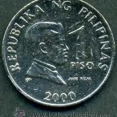 Monedas antiguas de Asia: FILIPINAS 1 PISO AÑO 2000 ( JOSE RIZAL - MEDICO - ESCRITOR Y HEROE NACIONAL FILIPINO ) Nº3. Lote 50988158