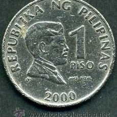 Monedas antiguas de Asia: FILIPINAS 1 PISO AÑO 2000 ( JOSE RIZAL - MEDICO - ESCRITOR Y HEROE NACIONAL FILIPINO ) Nº7. Lote 50988214