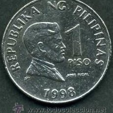 Monedas antiguas de Asia: FILIPINAS 1 PISO AÑO 1998 ( JOSE RIZAL - MEDICO - ESCRITOR Y HEROE NACIONAL FILIPINO ) Nº6. Lote 50988323