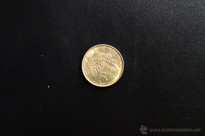 Monedas antiguas de Asia: Singapur  5 cents SC- 1997 - Foto 1