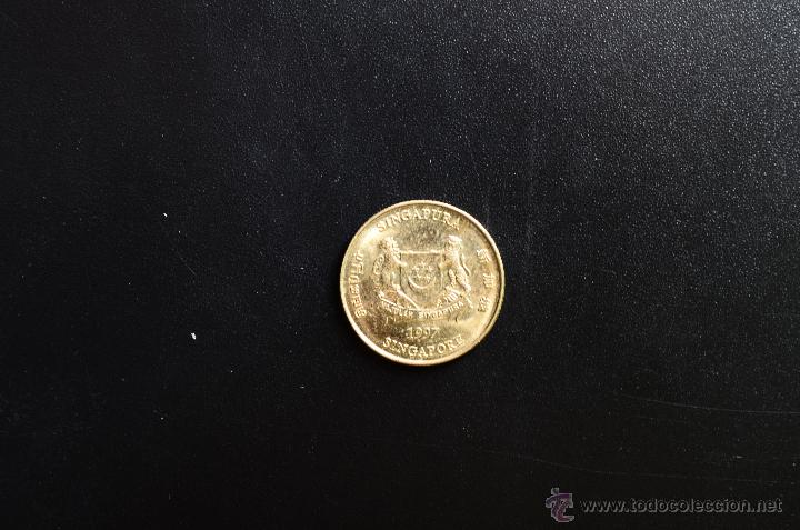 Monedas antiguas de Asia: Singapur  5 cents SC- 1997 - Foto 2