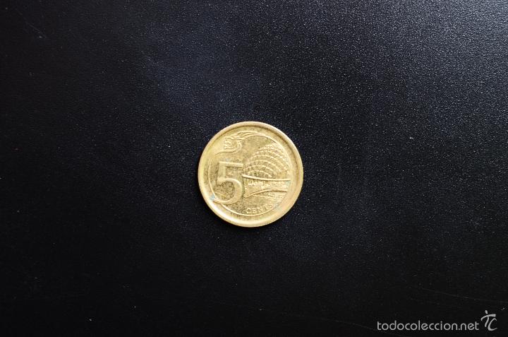Monedas antiguas de Asia: SINGAPUR  -  5 CENTS  -  2013  -  MBC - Foto 1