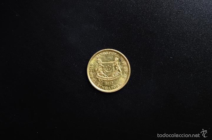 Monedas antiguas de Asia: SINGAPUR  -  5 CENTS  -  2013  -  MBC - Foto 2
