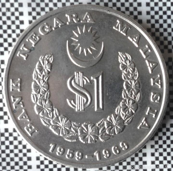 Monedas antiguas de Asia: MONEDA DE 1 RINGGIT DE MALASIA DE 1969 - Foto 1