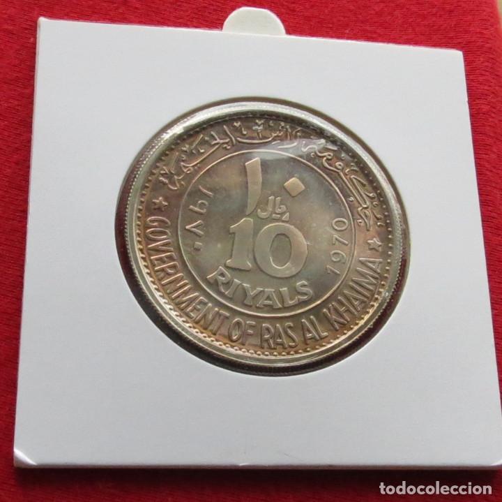 Monedas antiguas de Asia: Ras Al Khaimah 10 ryials 1970 Eisenhower / Khaima - Foto 2