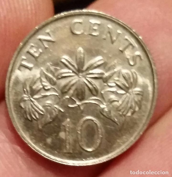 Monedas antiguas de Asia: MONEDA 10 CENTAVOS SINGAPUR 1986 - Foto 2