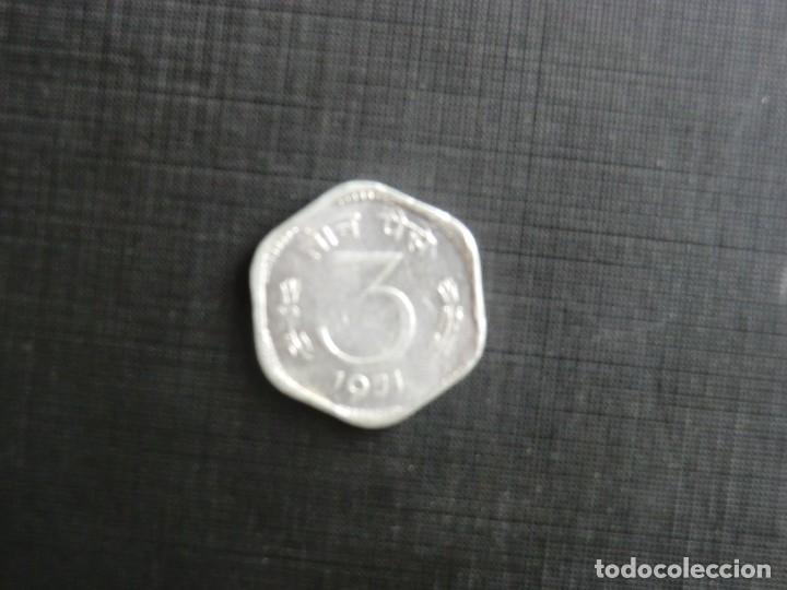 Monedas antiguas de Asia: INDIA  -  3 PAISE  -  EBC - Foto 1