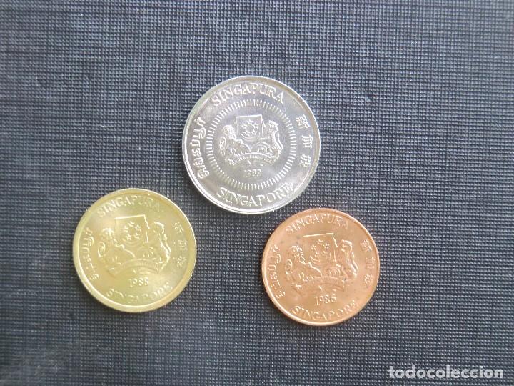 Monedas antiguas de Asia: FANTASTICA SERIE SC DE SINGAPUR - Foto 2