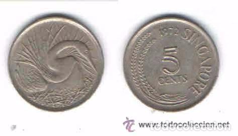 Monedas antiguas de Asia: MONEDA DE SINGAPUR, 1972, 5 CENTIMOS (LOTE 1) - Foto 1