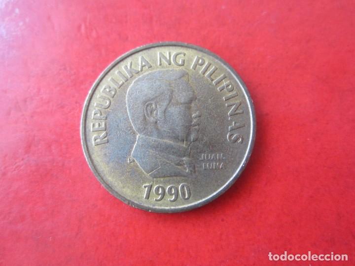 Monedas antiguas de Asia: Filipinas. 25 sentimo. 1990 - Foto 1
