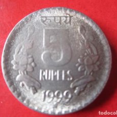 Monedas antiguas de Asia: INDIA. MONEDA DE 5 RUPIAS. 1999. Lote 91476140