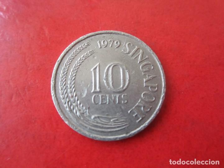 Monedas antiguas de Asia: Singapur. 10 centimos de 1979 - Foto 2