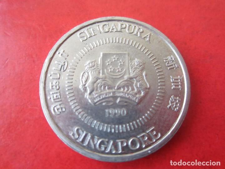 Monedas antiguas de Asia: Singapur. 50 centimos de 1990 - Foto 1