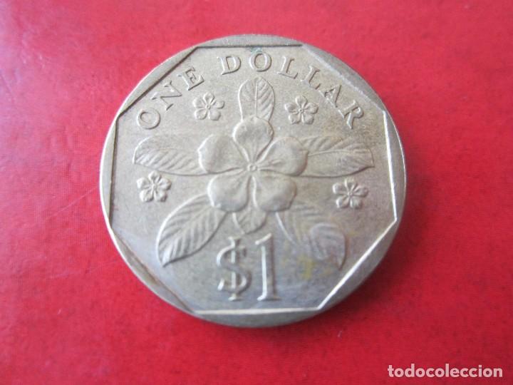 Monedas antiguas de Asia: Singapur. 1 dollar de 1990 - Foto 1