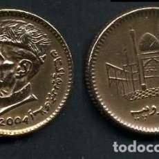 Monedas antiguas de Asia: PAKISTAN 1 RUPIA AÑO 2004 ( MUHAMMAD ALI JIHNAH - POLITICO Y FUNDADOR DE PAKISTAN ) Nº4