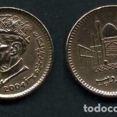 Monedas antiguas de Asia: PAKISTAN 1 RUPIA AÑO 2004 ( MUHAMMAD ALI JIHNAH - POLITICO Y FUNDADOR DE PAKISTAN ) Nº6