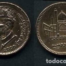 Monedas antiguas de Asia: PAKISTAN 1 RUPIA AÑO 2000 ( MUHAMMAD ALI JIHNAH - POLITICO Y FUNDADOR DE PAKISTAN ) Nº2