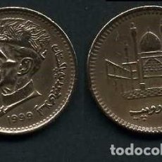 Monedas antiguas de Asia: PAKISTAN 1 RUPIA AÑO 1999 ( MUHAMMAD ALI JIHNAH - POLITICO Y FUNDADOR DE PAKISTAN ) Nº3