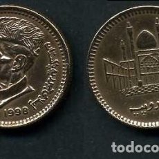 Monedas antiguas de Asia: PAKISTAN 1 RUPIA AÑO 1998 ( MUHAMMAD ALI JIHNAH - POLITICO Y FUNDADOR DE PAKISTAN ) Nº1. Lote 182022376