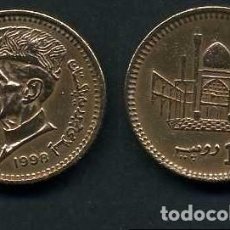 Monedas antiguas de Asia: PAKISTAN 1 RUPIA AÑO 1998 ( MUHAMMAD ALI JIHNAH - POLITICO Y FUNDADOR DE PAKISTAN ) Nº2