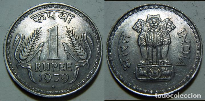 Monedas antiguas de Asia: MONEDA DE INDIA  1 RUPIA 1979 - Foto 1