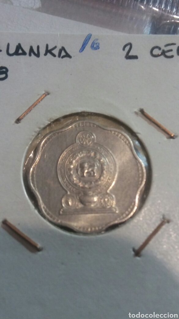 Monedas antiguas de Asia: Moneda Sri lanka 2 cent 1978 - Foto 1