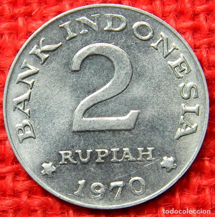 Monedas antiguas de Asia: Indonesia - 2 Rupiah - 1970 - Foto 1