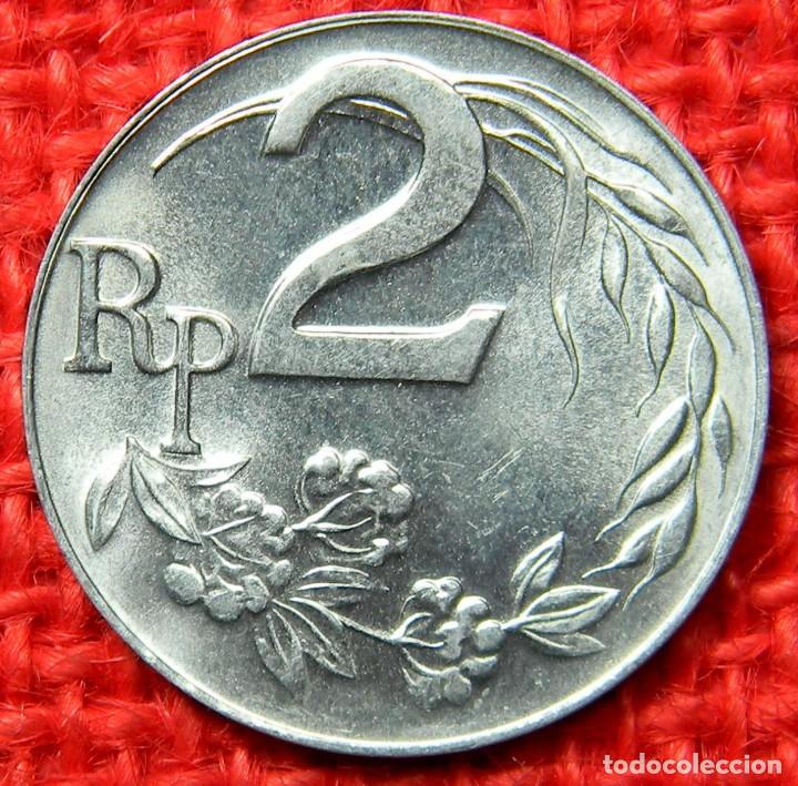 Monedas antiguas de Asia: Indonesia - 2 Rupiah - 1970 - Foto 2