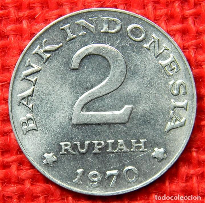 Monedas antiguas de Asia: Indonesia - 2 Rupiah - 1970 - Foto 3