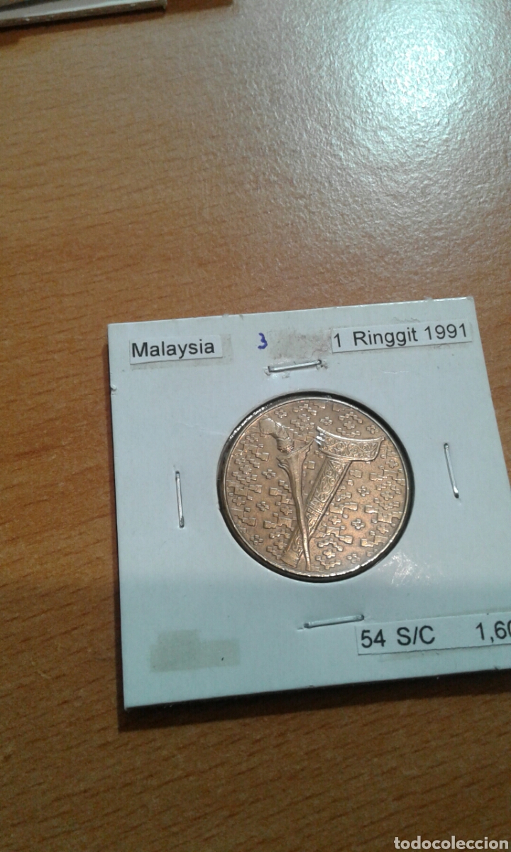 Monedas antiguas de Asia: Malaysia 1 ringgit 1991 sc km54 - Foto 1