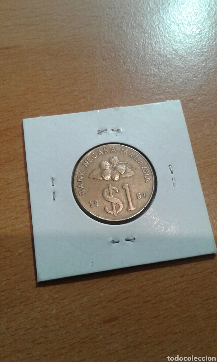Monedas antiguas de Asia: Malaysia 1 ringgit 1991 sc km54 - Foto 2