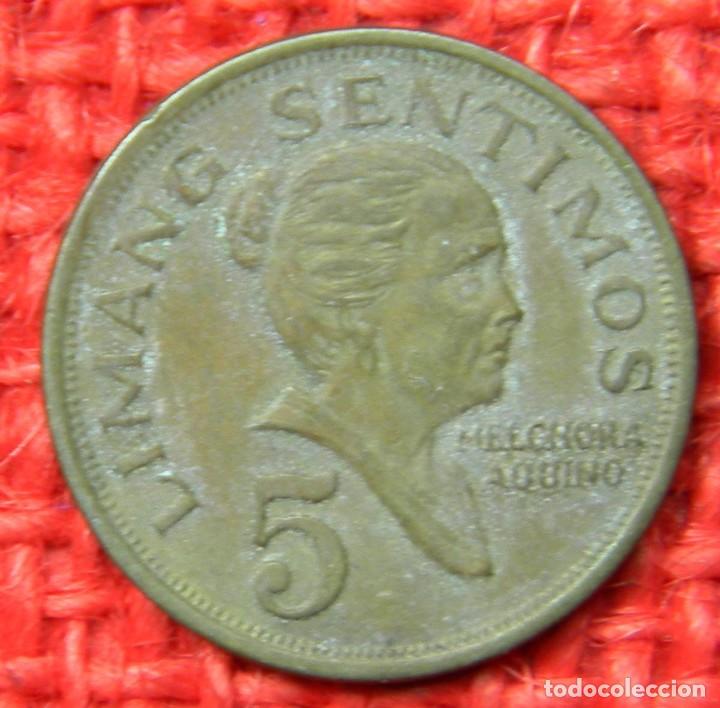 Monedas antiguas de Asia: Filipinas - 5 Sentimo - 1974 - Foto 2
