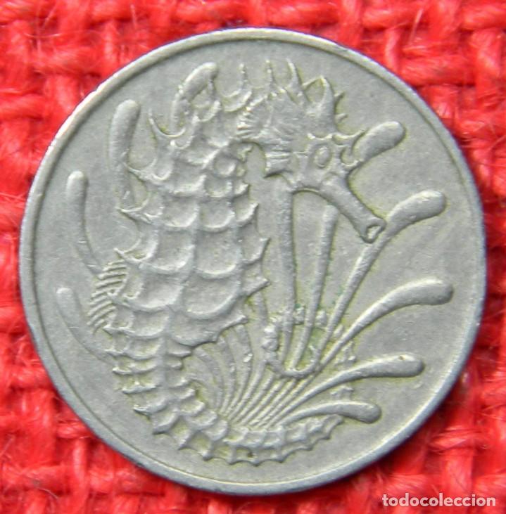 Monedas antiguas de Asia: Singapur - 10 Centavos - 1967 - Foto 2