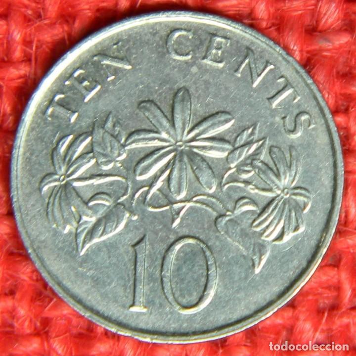 Monedas antiguas de Asia: Singapur - 10 Centavos - 1991 - Foto 2