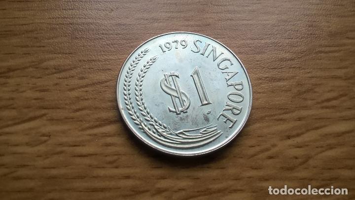 Monedas antiguas de Asia: Singapur. 1 Dollar. 1979 - Foto 2