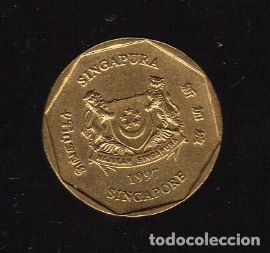 Monedas antiguas de Asia: MONEDA SINGAPUR (1 DOLAR) - 1997 - - Foto 1