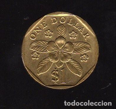 Monedas antiguas de Asia: MONEDA SINGAPUR (1 DOLAR) - 1997 - - Foto 2