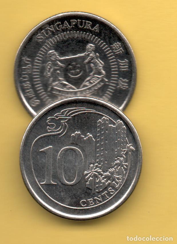 Monedas antiguas de Asia: SINGAPUR - 10 CENTS 2013 - Foto 1