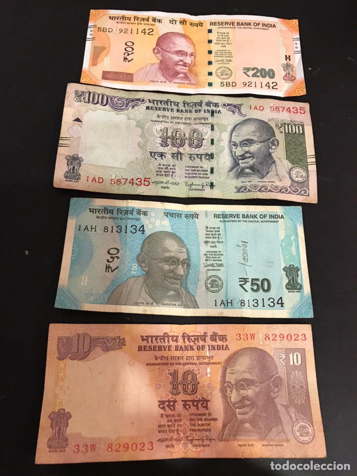 Monedas antiguas de Asia: Billetes de la India - Foto 1
