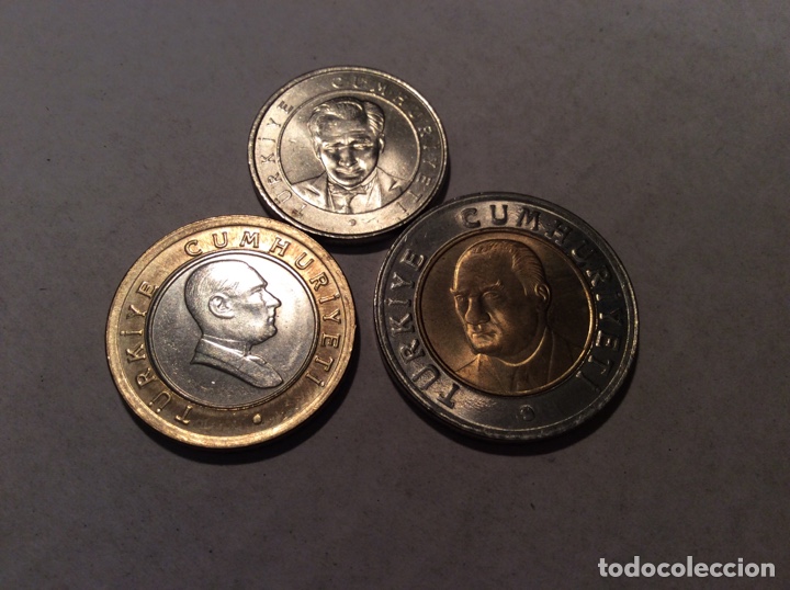 Monedas antiguas de Asia: 3 monedas de turquia - Foto 2