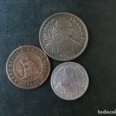 Monedas antiguas de Asia: CONJUNTO DE MONEDAS ANTIGUA INDOCHINA ACTUAL VIETNAM ´- LAOS - CAMBOYA DIFICILES 1892 - 1945. Lote 161618866