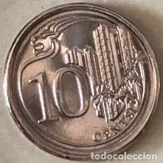 Monedas antiguas de Asia: MONEDA DE 10 CENTS, SINGAPUR. AÑO 2013. MUY BUEN ESTADO.. Lote 176965160