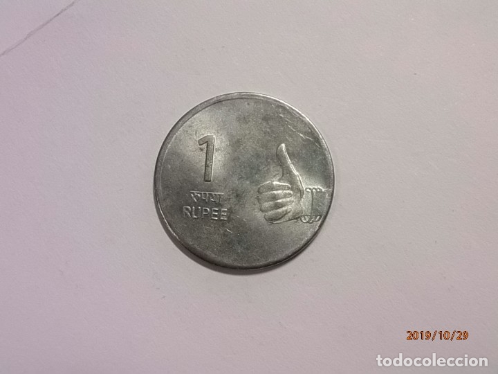 Monedas antiguas de Asia: INDIA 1 RUPIA 2009 - EBC. - Foto 2