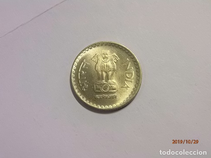 Monedas antiguas de Asia: INDIA 5 RUPIAS 2009 - MBC - Foto 1
