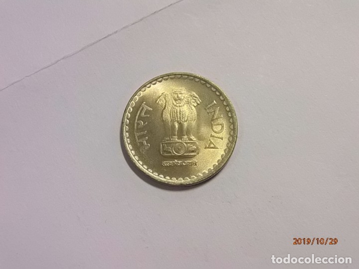Monedas antiguas de Asia: INDIA 5 RUPIAS 2009 - MBC - Foto 1