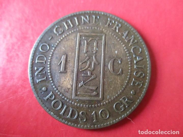 Monedas antiguas de Asia: Indochina francesa. 1 centimo 1889 - Foto 2