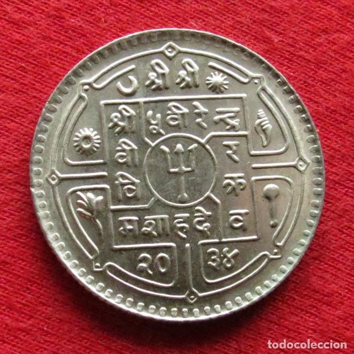 Monedas antiguas de Asia: Nepal 1 rupee 1977 - Foto 2