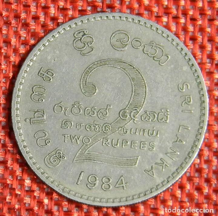 Monedas antiguas de Asia: Sri Lanka - 2 Two Rupees - 1984 - Foto 2