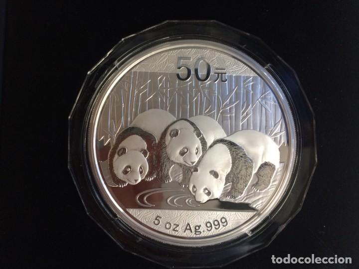 Monedas antiguas de Asia: Panda 5 oz de plata de 2013 - Foto 1