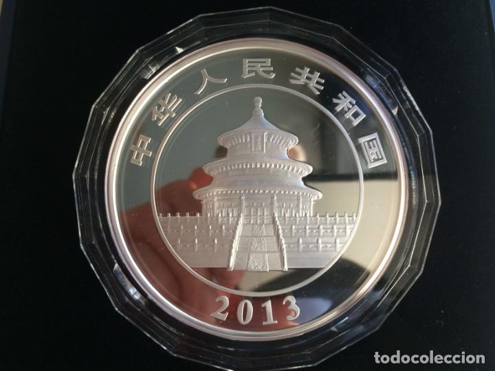 Monedas antiguas de Asia: Panda 5 oz de plata de 2013 - Foto 2